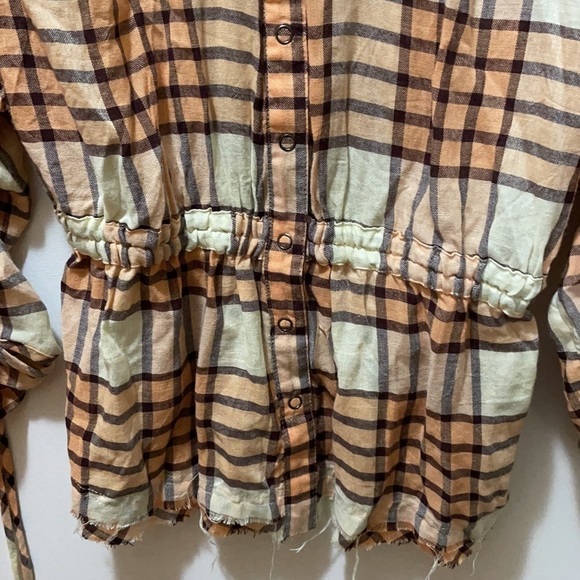 We The Free Peach Tree Combo Plaid Top - Picture 10 of 13